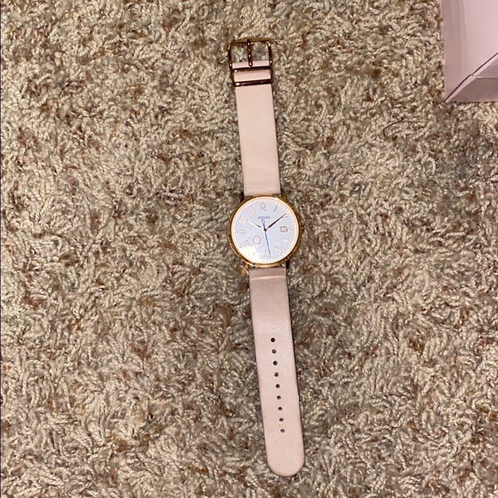 Pink Fossil Watch . Lightly worn